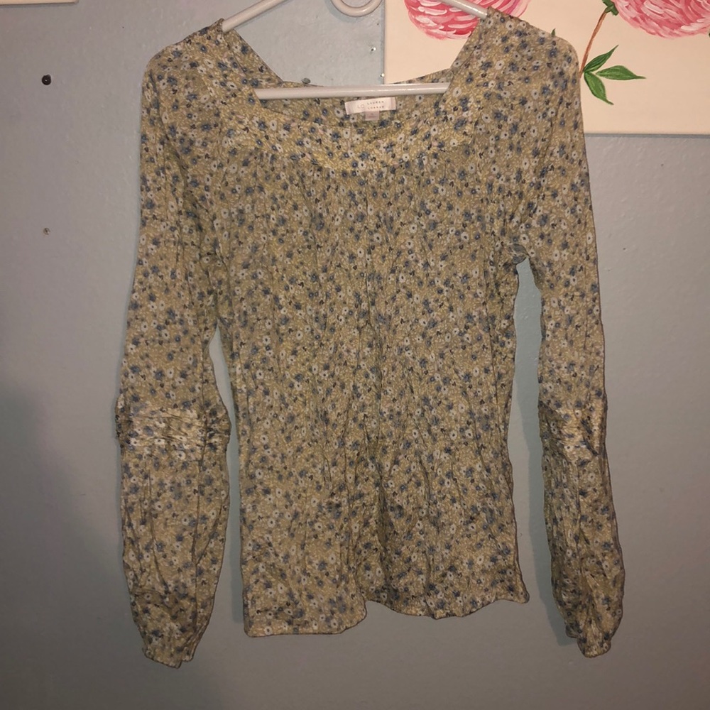 Lauren Conrad Floral Blouse